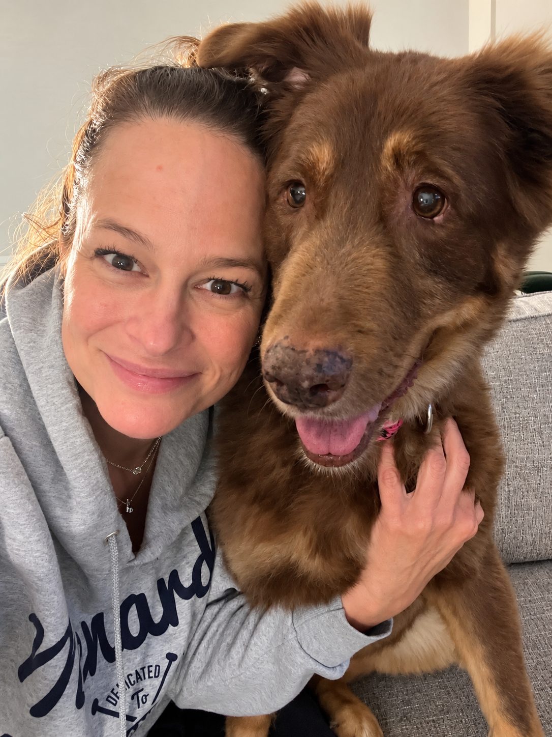 Whitney with her dog